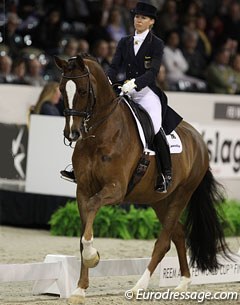 Nadine Capellmann and Girasol finished seventh riding to a medley of songs by Udo Jürgens