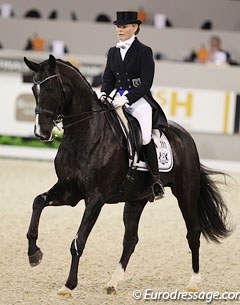 Finnish Mikaela Lindh and Skovlunds Mas Guapo finished 13th with 71.696% at the 2012 World Cup Finals