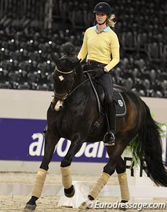 Nathalie zu Sayn Wittgenstein schooling Digby in the morning