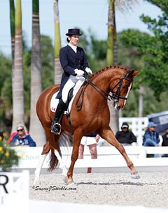 Diane Creech and Devon L competing in Wellington, Florida :: Photo © Sue Stickle