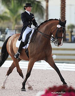 Shawna Harding on Come On III at the 2012 CDI-W Wellington :: Photo © Phelpsphotos.com