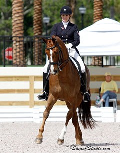 Ashley Holzer and Pop Art at the 2012 Global Dressage Festival :: Photo © Sue Stickle