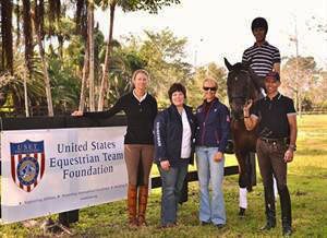 Heather Blitz, Betsy Juliano, Anne Gribbons, James Kofford on Pharaoh and Steffen Peters