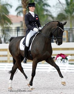 Katharina Stumpf and For My Love competing in Wellington, Florida :: Photo © Sue Stickle