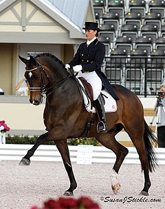 Tinne Vilhelmson-Silfven and Don Auriello at the 2012 CDI-W Wellington :: Photo © Sue Stickle