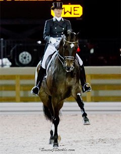 Tinne Vilhelmson in the Grand Prix Kur at the 2012 Global Dressage Festival :: Photo © Sue Stickle