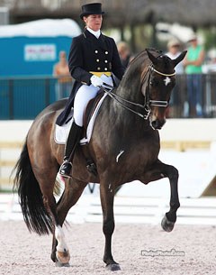 Tinne Vilhelmson-Silfven and Don Auriello at the 2012 CDI Wellington in Florida :: Photo © Mary Phelps