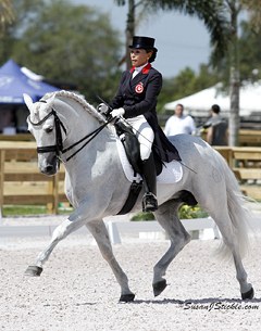 Florida based Hong Kong rider Lily Zilo on the PRE bred Esmaltado
