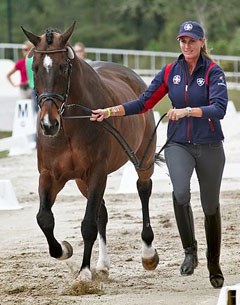 Dominican Republic's Yvonne Losos de Muniz with Liebling II