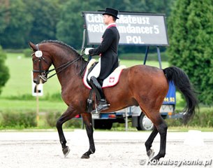 Young Rider Mateusz Cichon also rode Grand Prix on Dreamdancer