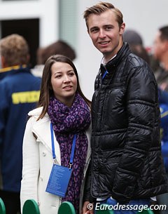 Spanish young rider Alexandra Barbançon with her boyfriend Sönke Rothenberger