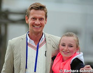 Edward Gal posing with Semmieke Rothenberger