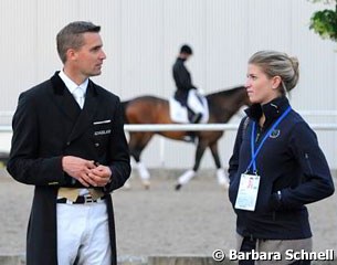 Andreas Helgstrand with his new student Morgan Barbançon