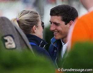 Paparazzi shot: Morgan Barbançon sharing a special moment with her boyfriend, Belgian jumper Nicola Philippaerts