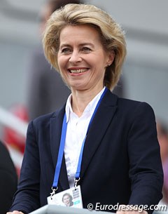A VIP at the Aachen dressage ring: German Federal Minister of Labour and Social Affairs Ursula von der Leyen