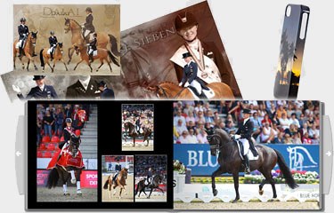 Collages, photo albums and cell phone covers by Eurodressage - the perfect Christmas gift!