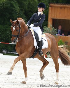 Celine Brauns and Weltrubin at the 2013 CDI Compiegne :: Photo © Astrid Appels