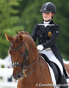 Charlotte Defalque on Botticelli at the 2013 CDI Compiegne :: Photo © Astrid Appels