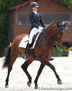 Paula Matute on the PRE stallion Escritor