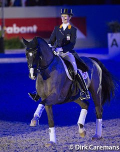 Anky van Grunsven and Salinero at the retirement ceremony in 's Hertogenbosch