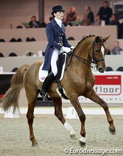 Lesley Peyton Gilbert on the Trakehner Garuda K (by Munchhausen x Angard)