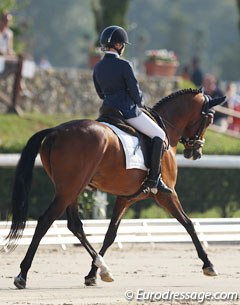 Italian Alice Campanella also showed major progress on a nicely trotting Flamenco Star. 