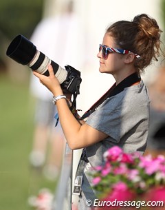 Phoebe Peters' sister Camille taking pictures for the British