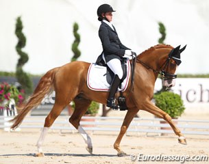 Danish Victoria Vallentin on the super talented Not For Sale. The pony is an extravagant mover but never had the poll as highest point