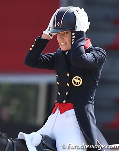 Charlotte Dujardin was one of four riders who made a course error in the Grand Prix Special at the 2013 European Championships :: Photo © Astrid Appels