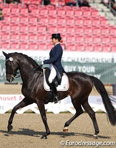 Claudia Fassaert and Donnerfee are the first Belgian pair ever to make it into the freestyle finals at a European Championships