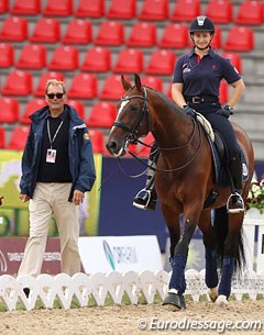 Lillan Jebsen on Pro Set with her Danish trainer Hasse Hoffmann