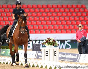 Italian O-judge Enzo Truppa coaching Ester Soldi on Harmonia