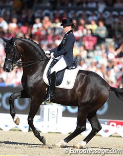 Kristina Sprehe and Desperados at the 2013 European Championships in Herning :: Photo © Astrid Appels