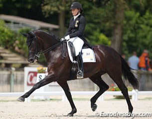 Elin Aspnas on Donna Romma were 9th in the Kur to Music Finals at the 2012 Europeans, but this year they stranded in the individual test on a 25th place