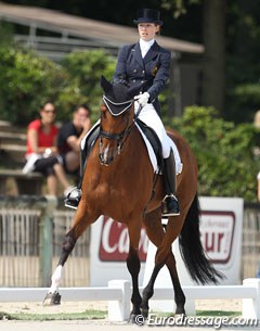 Belgian Alexa Fairchild and her Dutch bred Timor (by Matterhorn) just missed out on the kur finals