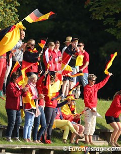 The German camp celebrates