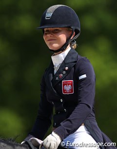 Polish Paula Manczak rode the oldest horse of the show, the 21 year old stallion Florestan (by Feinbrand)