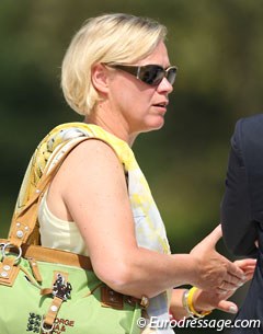 Judge Mariette Sanders-van Gansewinkel at the 2013 European Junior/Young Riders Championships :: Photo © Astrid Appels