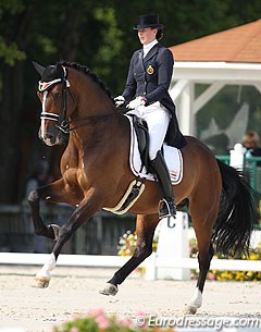 Jorinde Verwimp and Tiamo at the 2013 European Young Riders Championships :: Photo © Astrid Appels