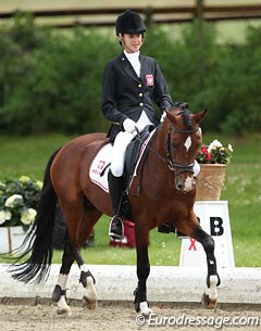 Polish pony rider Zuzanna Haber on Twenty Two at the 2013 CDIO-P Hagen :: Photo © Astrid Appels
