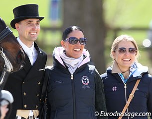 Winner Andreas Helgstrand poses with fans