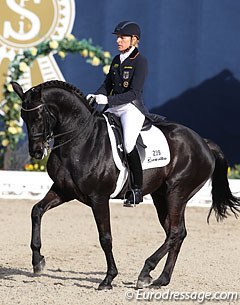 Ingrid Klimke and Dresden Mann in the Louisdor Cup at the 2013 CDI Hagen :: Photo © Astrid Appels