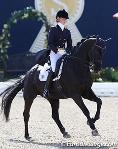 Patricia von Merveldt on the 9-year old Hanoverian gelding Komet (by K2 x Wolkentanz II)