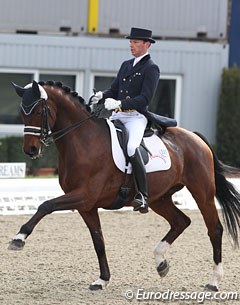 Thomas Wagner and Amoricelli at the 2013 German Professional Dressage Riders Championships in Hagen :: Photo © Astrid Appels