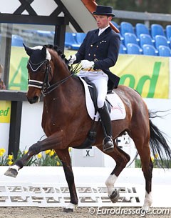 Thomas Wagner and the 11-year old Hanoverian bred Amoricelli (by Abanos)