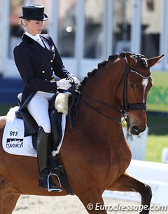 Jessica Werndl on the Dutch warmblood Zaire (by Son de Niro x Jazz)