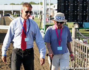 U.S. team coach Robert Dover and Ursula Bechtolsheimer