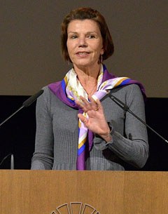 Susanne Münstermann, Chargée de Mission at the OIE, addressed delegates on improving the international movement of top-level sport horses at the afternoon session of the FEI Sports Forum on 8 April 2013 :: Photo: Edouard Curchod