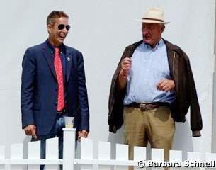 The present and the past: U.S. Team Trainers Robert Dover and Klaus Balkenhol