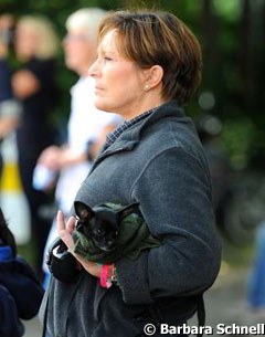 Shelly Francis with her dog